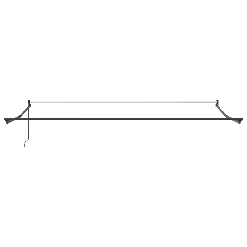Euro Zaun mit 5 U Pfosten Silber 0,4x10 m Stahl