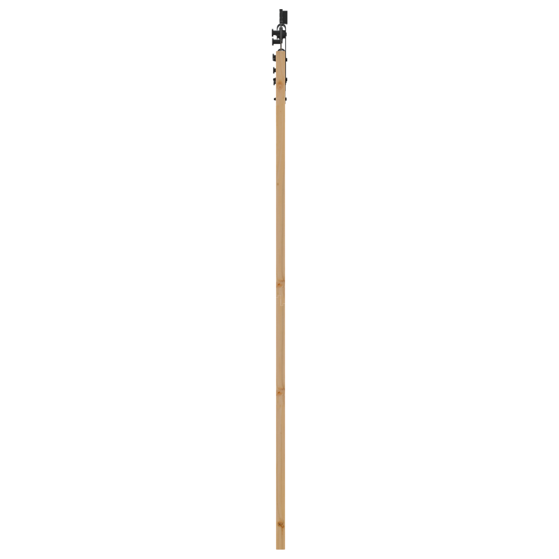 Schiebetür mit Hardware-Set 86x211 cm Massivholz Kiefer