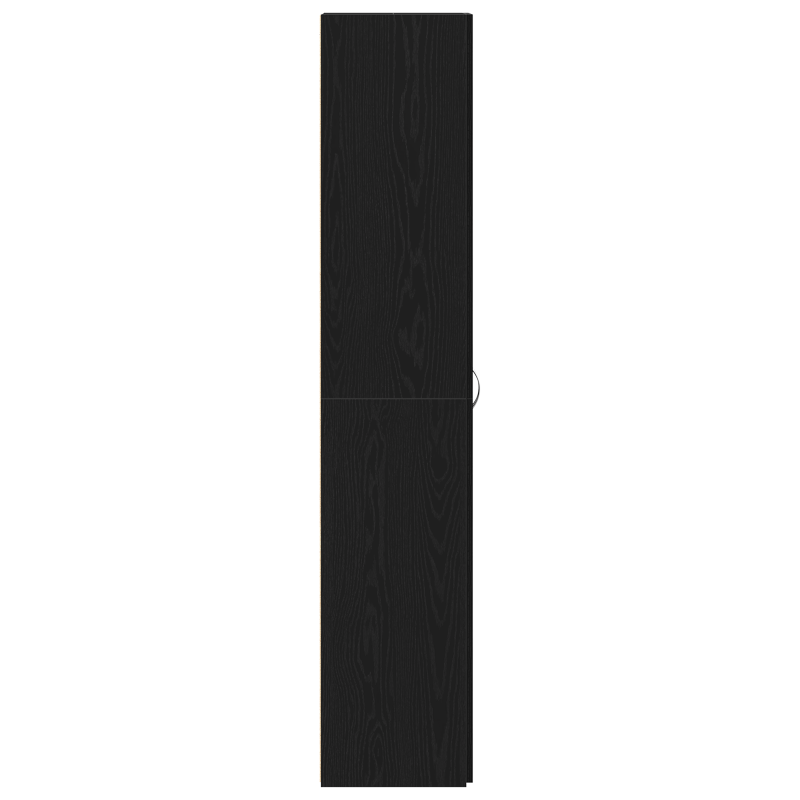 Schuhschrank Schwarz Eiche 80x35,5x180 cm Holzwerkstoff