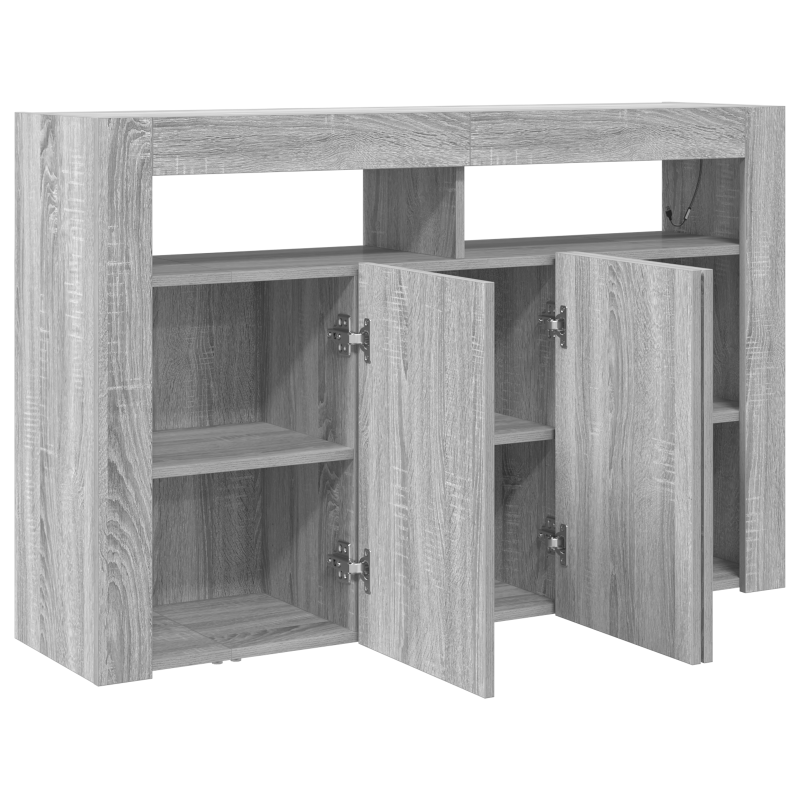 Sideboard Graues Sonoma Holzwerkstoff 116 x 30 x 75 cm Sideboard