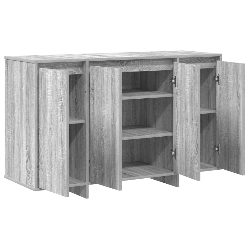 Sideboard Grau Sonoma Spanplatte 120 x 41 x 75 cm