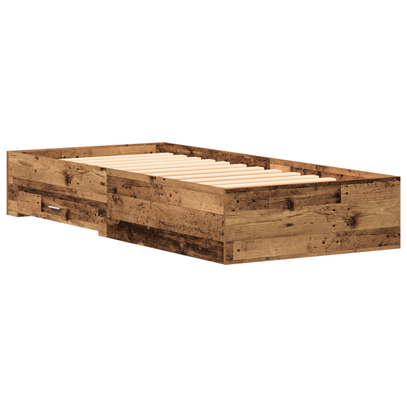 Bettgestell Altholz 100x200 cm Holzwerkstoff