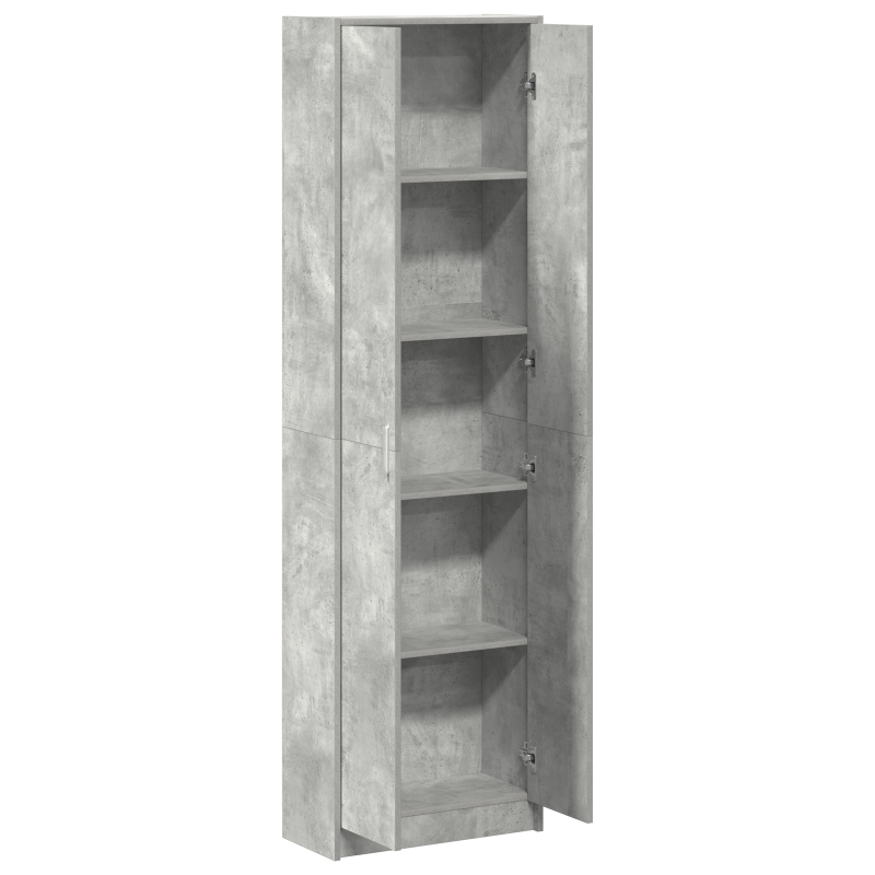 Kleiderschrank Betongrau 55x25x189 cm Spanplatte