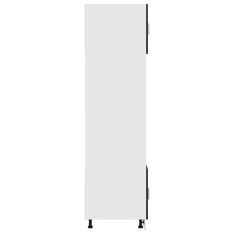 Küchenschrank Schwarze Eiche Verleimtes Holz 60 x 57 x 207 cm