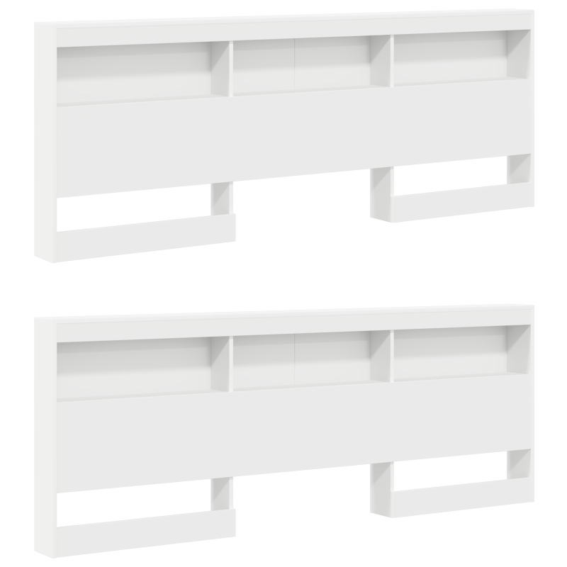 Bücherregalbett Weiß 180x200 cm Sperrholz