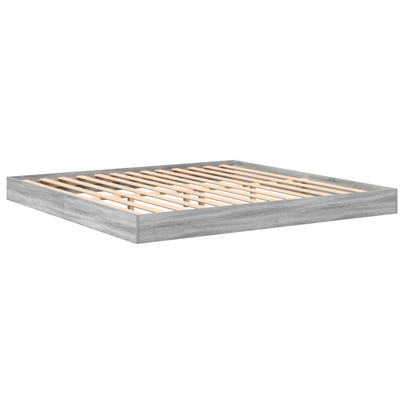 Regalbett Grau Sonoma 180x200 cm Holzwerkstoff