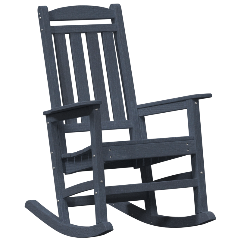 Garten Schaukelstühle 2 Stk Marineblau 70x92x107.5 cm HDPE