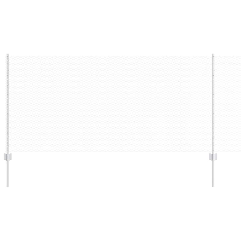 Gartenzaun Set Set aus 2 Verzinkter Stahl