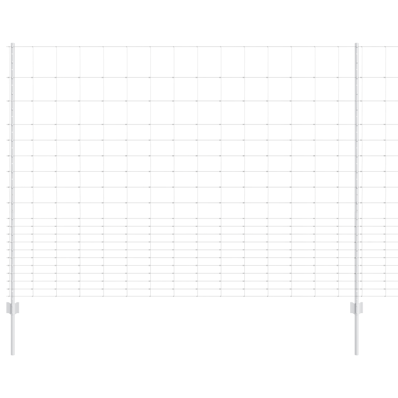 Zaunpfosten 22 Stück U-Profil 160 cm Feuerverzinkter Stahl