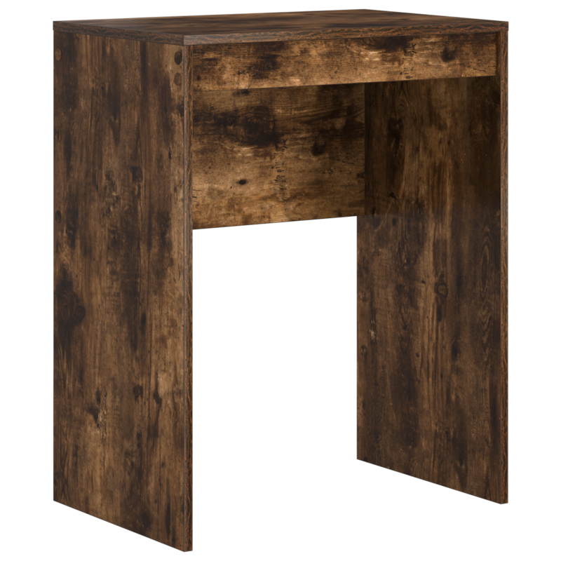 Waschbeckenunterschrank mit integriertem Becken in Schwarz Eiche Holzwerkstoff