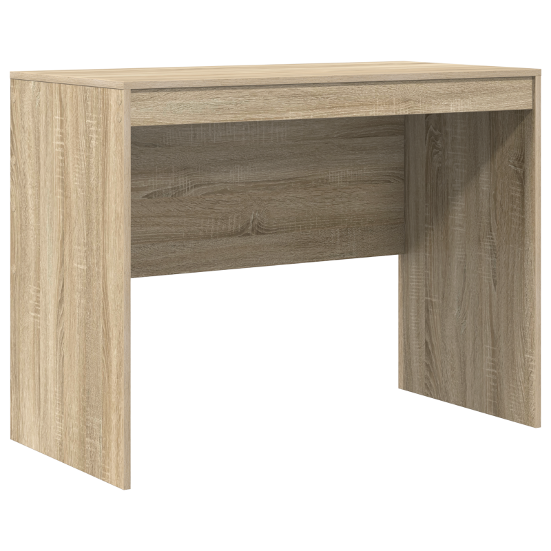 Schreibtisch mit Stauraum Sonoma Eiche Holzwerkstoff