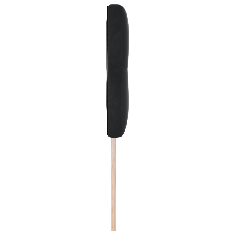 LED Kopfteil Mit Knopfheftung Schwarz 80 cm Samt