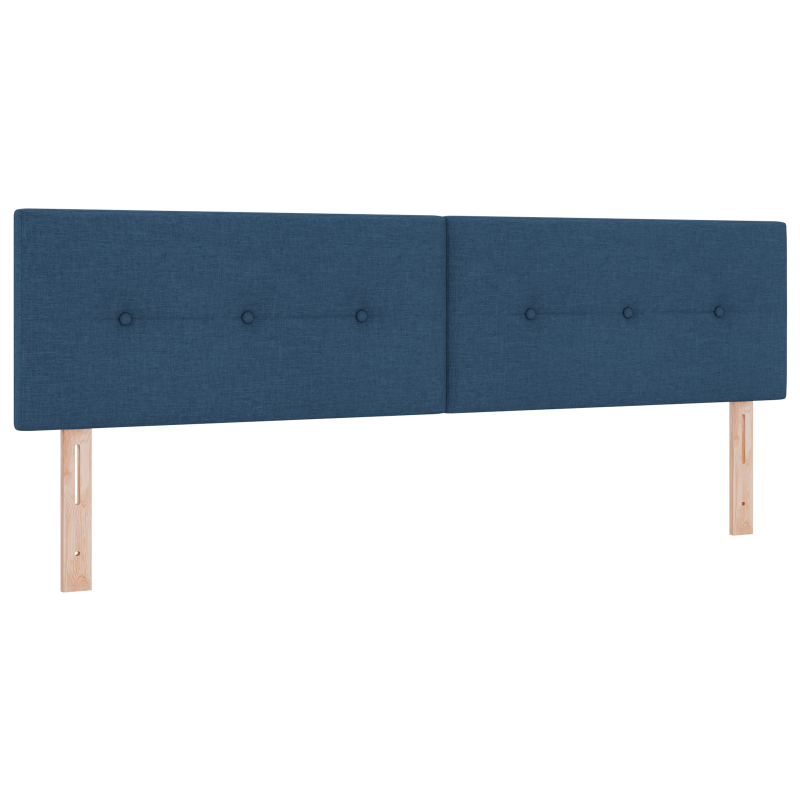 LED Kopfteil Knopfgepolstert Blau 180 cm Stoff
