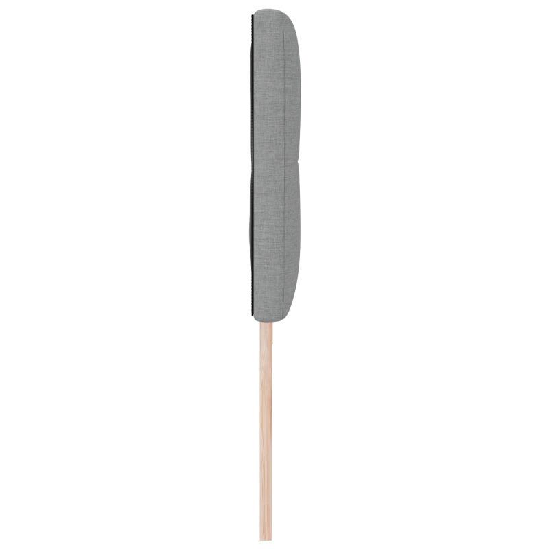 LED Kopfteil Gepolstert Hellgrau 100 cm Stoff