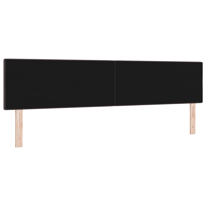 LED Kopfteil Mit Knöpfen Dunkelbraun 100 cm Stoff
