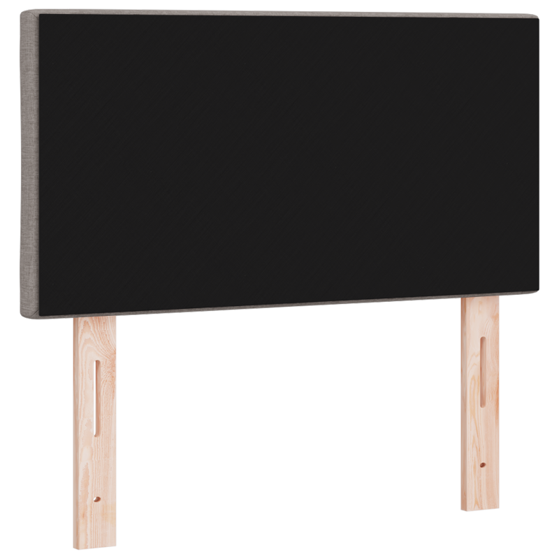 LED Kopfteil Diamantblock Design Taupe 80 cm Stoff