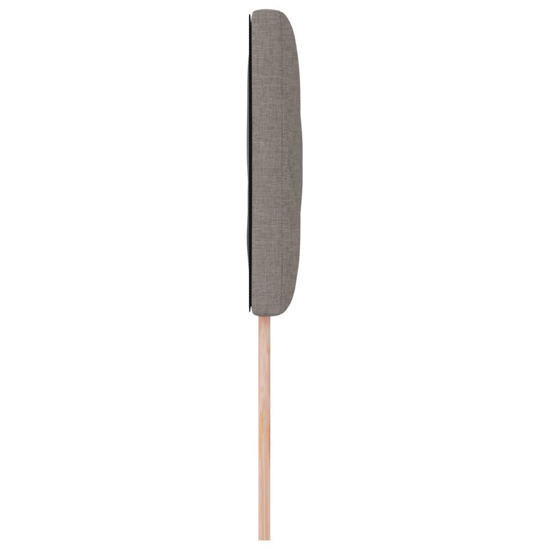 LED Kopfteil Diamantblock Design Taupe 100 cm Stoff