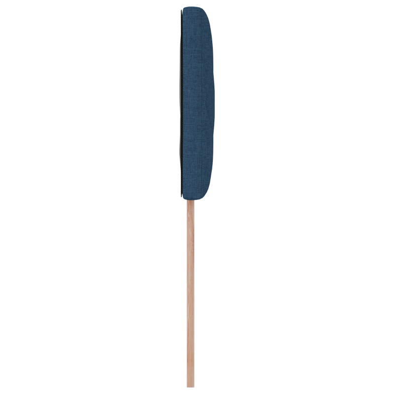 Blaues LED Kopfteil mit Diamantblockdesign, 100 cm Stoff