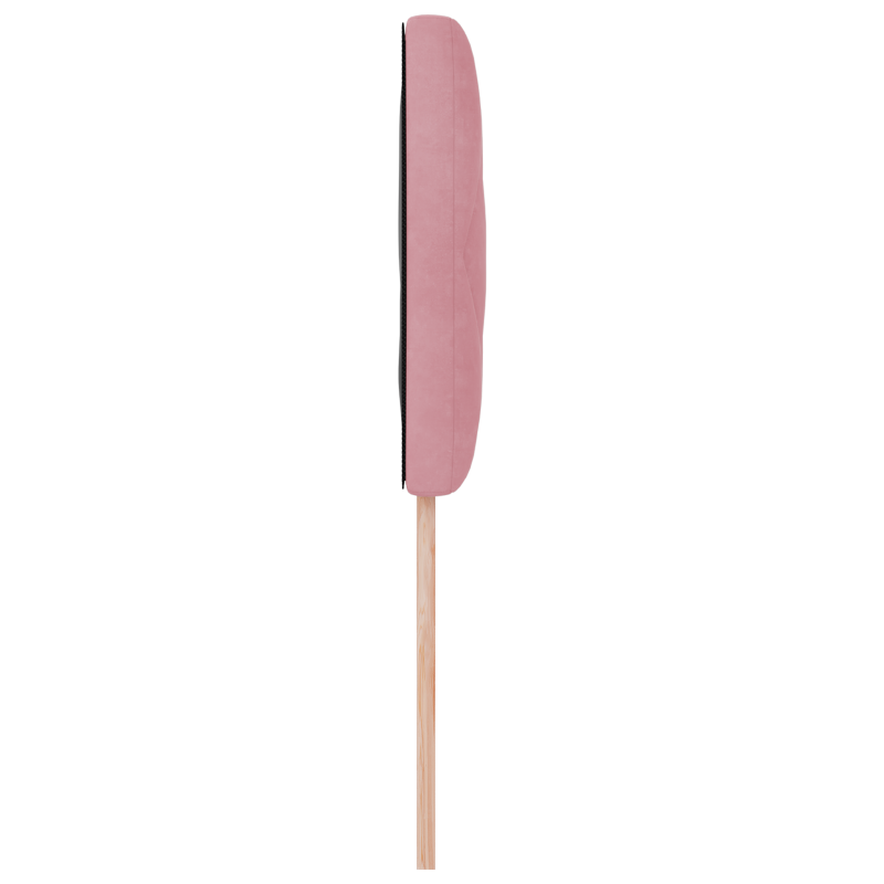 LED Kopfteil Diamantblockdesign Rosa 100 cm Samt