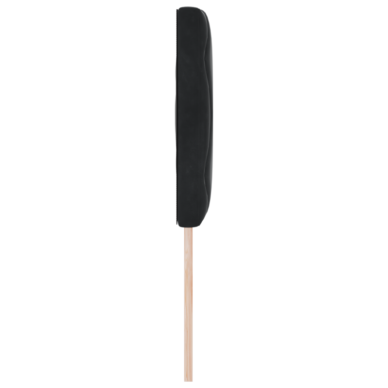 LED Kopfteil Diamantblöcke Design Schwarz 144 cm Samt