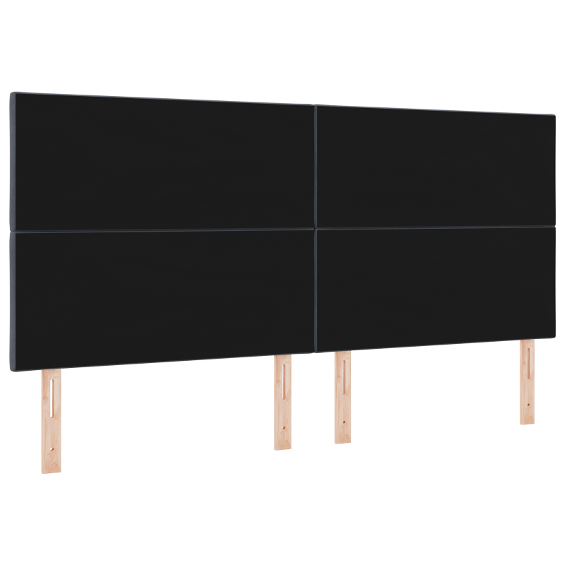 LED Kopfteil Diamantblock Design Dunkelgrau 200 cm Velvet