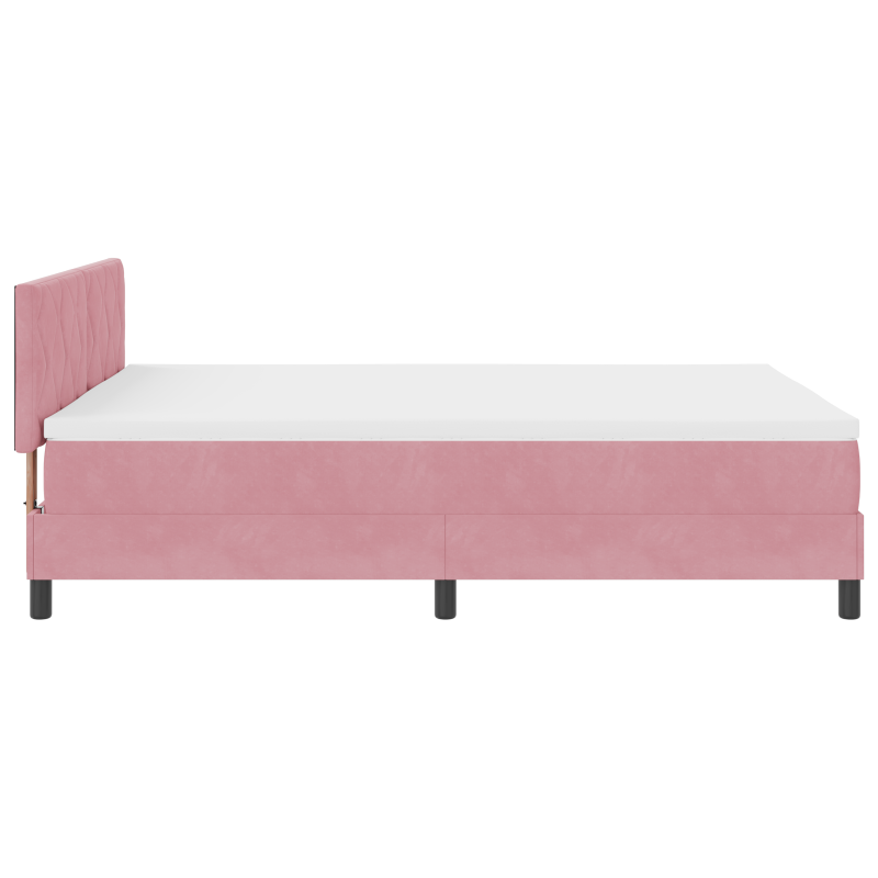 Boxspringbett mit Matratze Dunkelgrau 100x200 cm Velvet