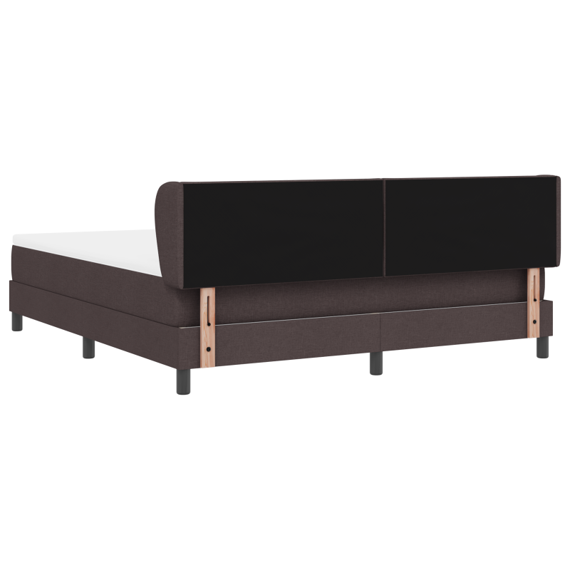 Boxspringbett mit Matratze Dunkelbraun 180x200 cm Stoff