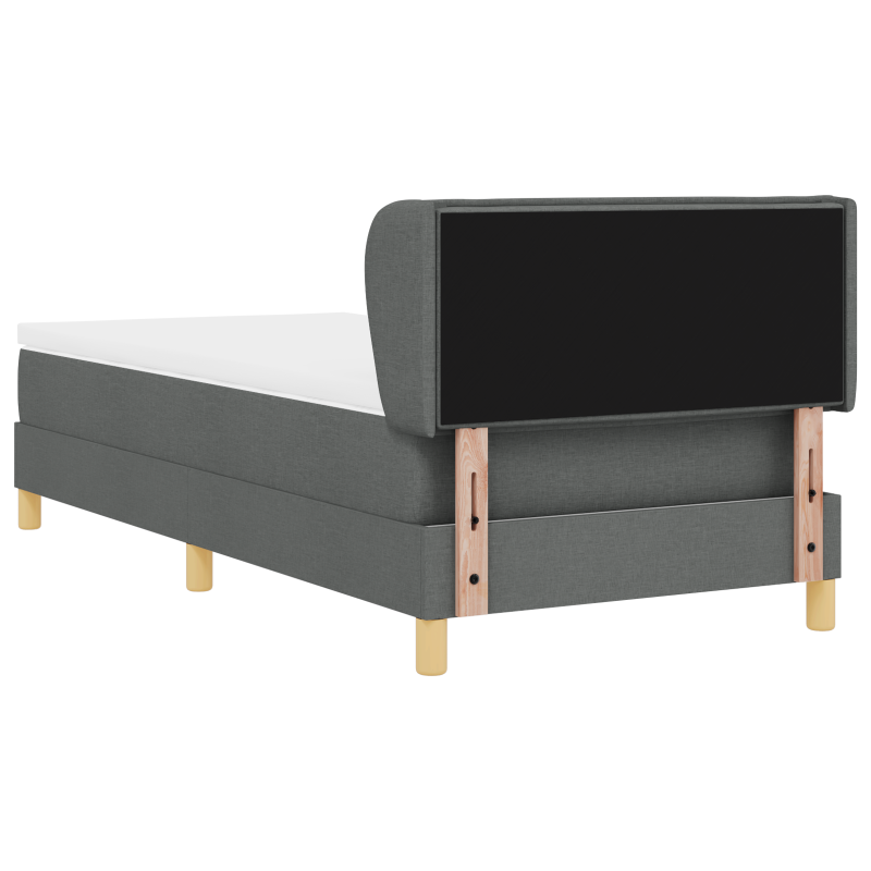Boxspringbett mit Matratze Dunkelgrau 100x200 cm