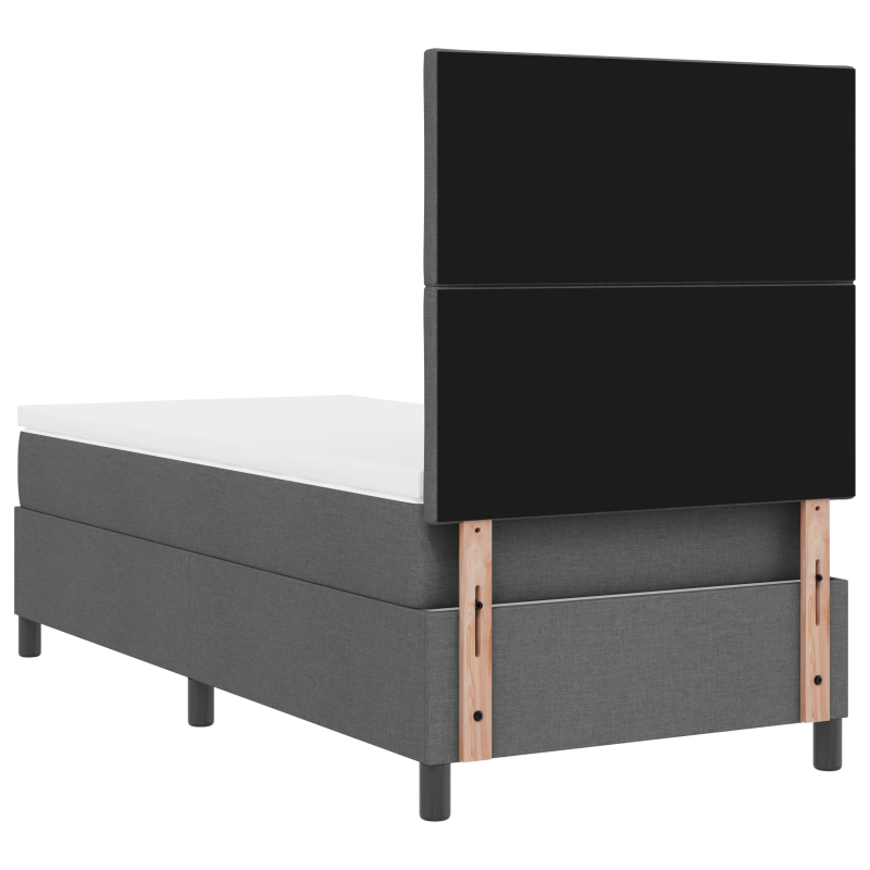 Bücherregal Bett Grau Sonoma 200x200 cm Holzwerkstoff