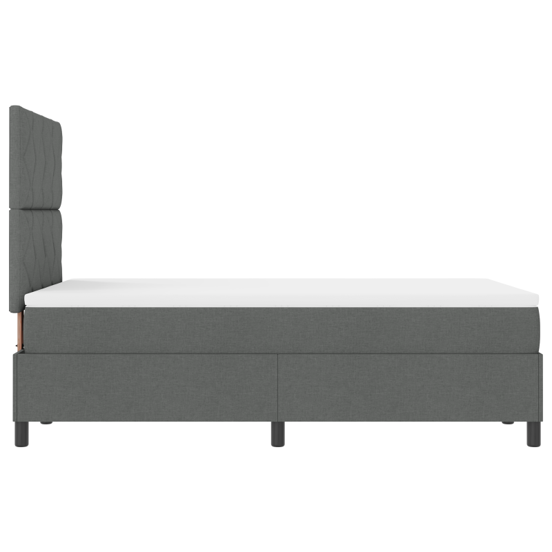 Bücherregal Bett Grau Sonoma 120x200 cm Holzwerkstoff