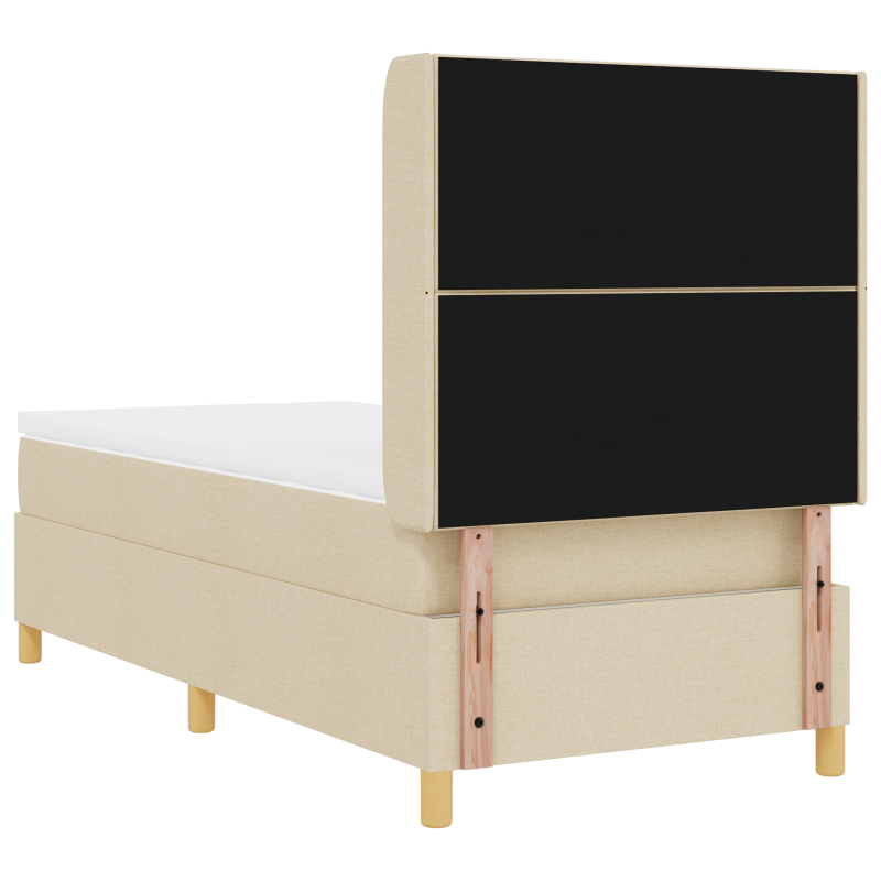 Boxspringbett mit Matratze Blau Einzelstoff