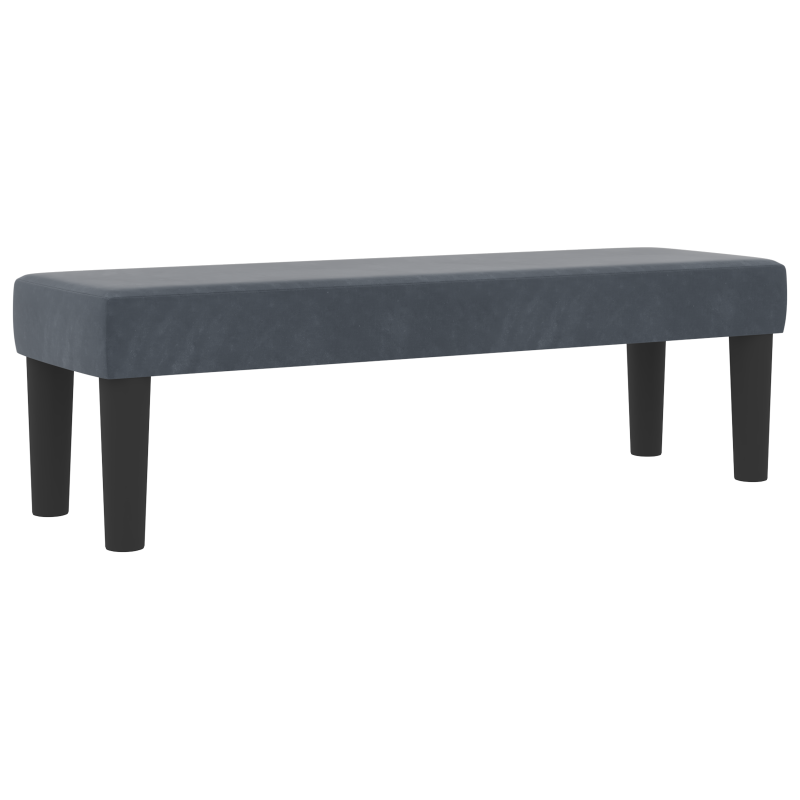 Boxspringbett mit Matratze Dunkelgrau 90x190 cm Velours
