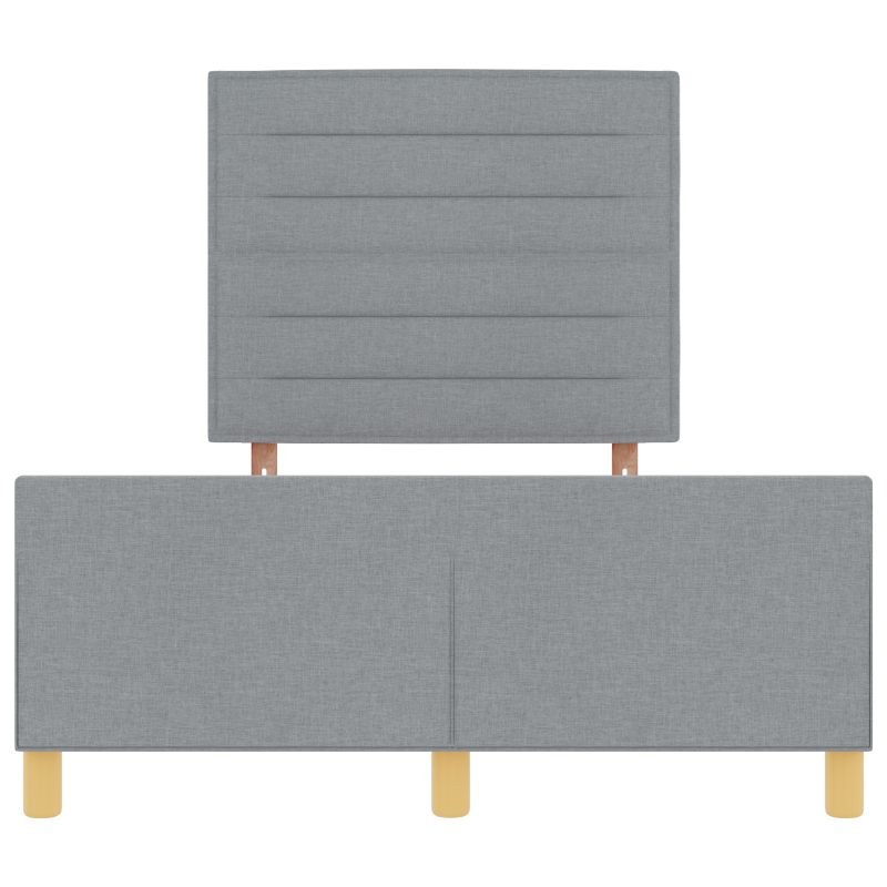 Bettgestell Hellgrau 120x200 cm Stoff