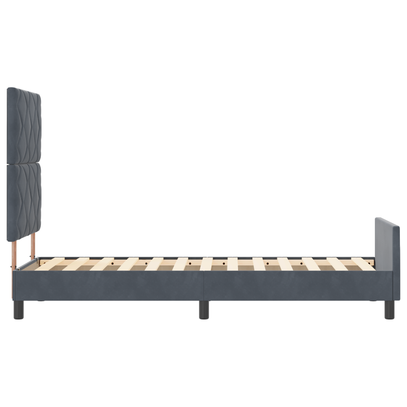 Boxspringbett mit Matratze & LED Rosa 100x200 cm Samt