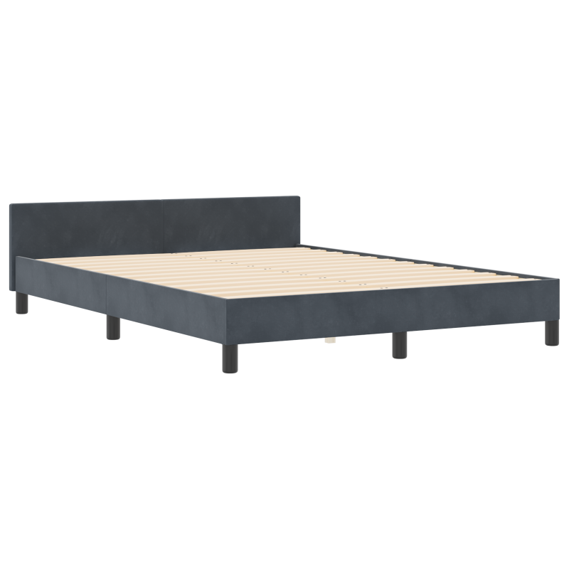 Boxspringbett mit Matratze & LED Taupe 90x200 cm Stoff