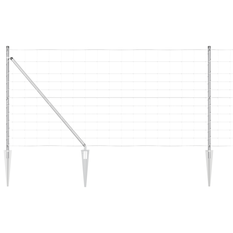Feldzaun 1,2x25 m aus verzinktem Stahl
