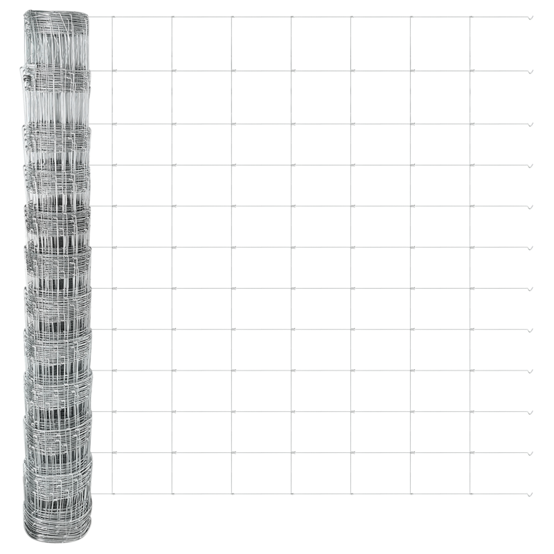 Feldzaun 1,2x25 m aus verzinktem Stahl
