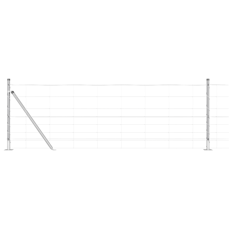 Feldzaun 0,8x100 m verzinkter Stahl