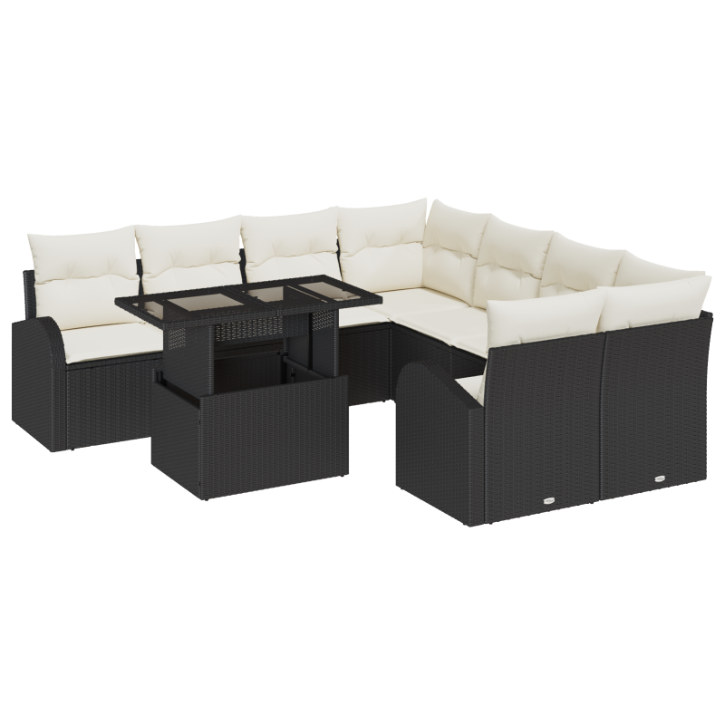 Boxspringbett mit Matratze und Bank Creme 80x200 cm Stoff