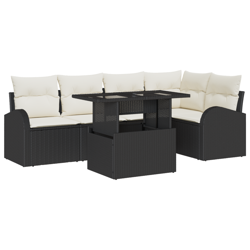 Boxspringbett mit Matratze & Bank in Hellgrau 100x200 cm aus Stoff