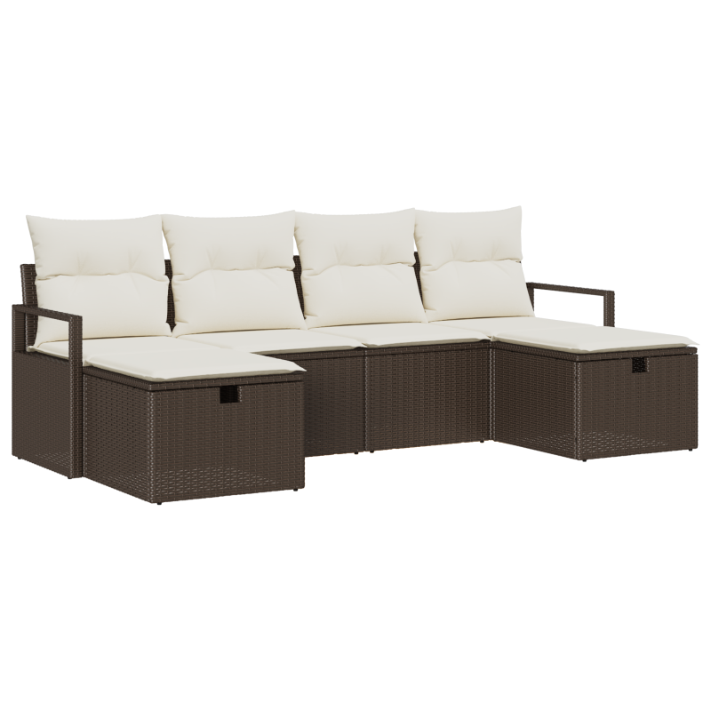 Boxspringbett mit Matratze & LED Taupe 140x200 cm Stoff