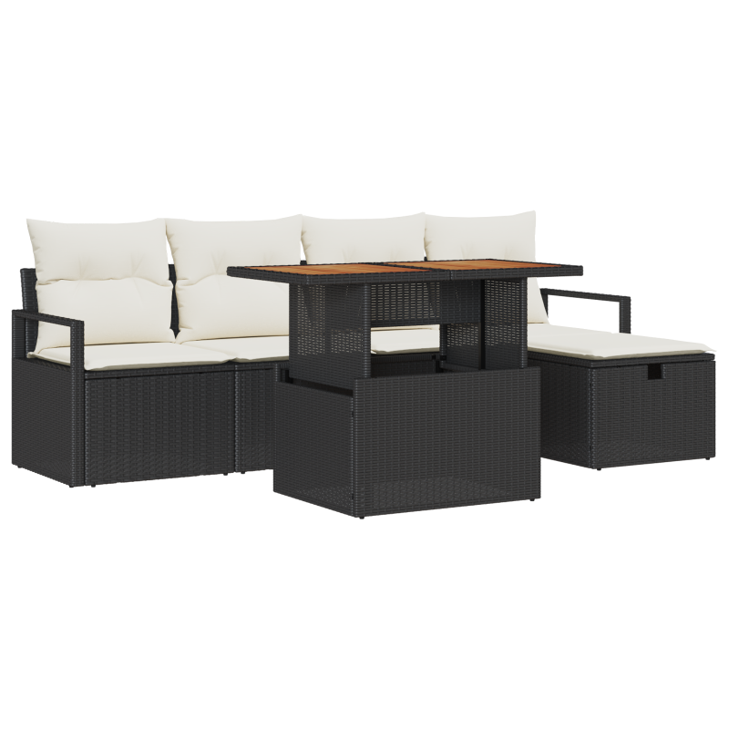 Boxspringbett mit Matratze & LED Dunkelbraun 120x190 cm Stoff