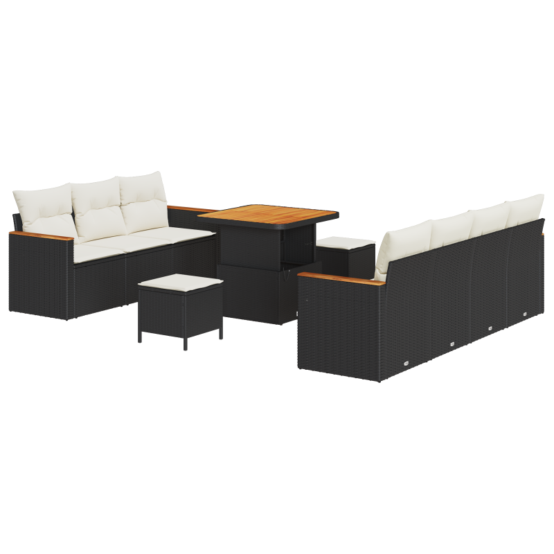 Boxspringbett mit Matratze & LED Dunkelbraun 120x190 cm Stoff