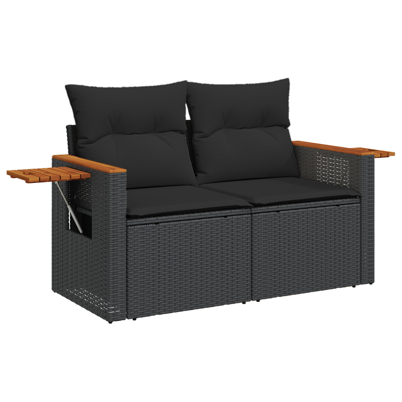 Boxspringbett mit Matratze & LED Creme 140x190 cm Stoff