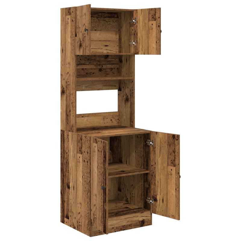 Küchenschrank Altes Holz 60x50x180 cm Holzwerkstoff