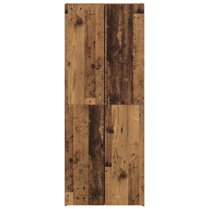 Aktenschrank Set aus 2 Altholz Massiv recyceltes Holz