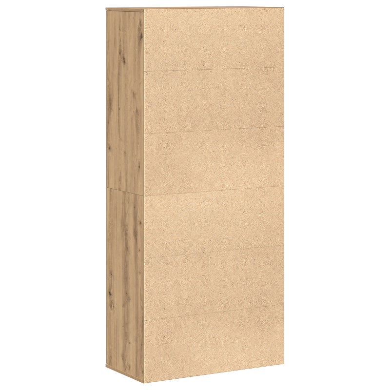 Highboard Kunsthandwerk-Eiche 80x39x178 cm Holzwerkstoff