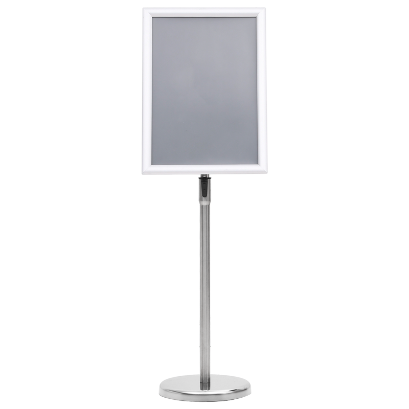 A3 Pedestal Plakatständer 2 Stück Silber Aluminiumlegierung
