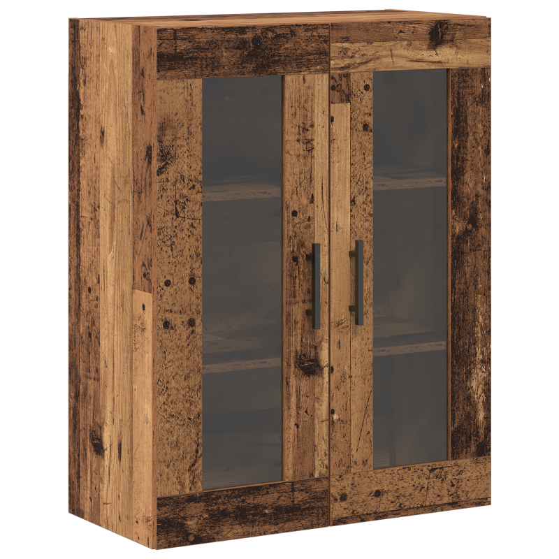 Wandmontierte Schränke 2 Stück Altholz 69.5x34x90 cm Massivholz