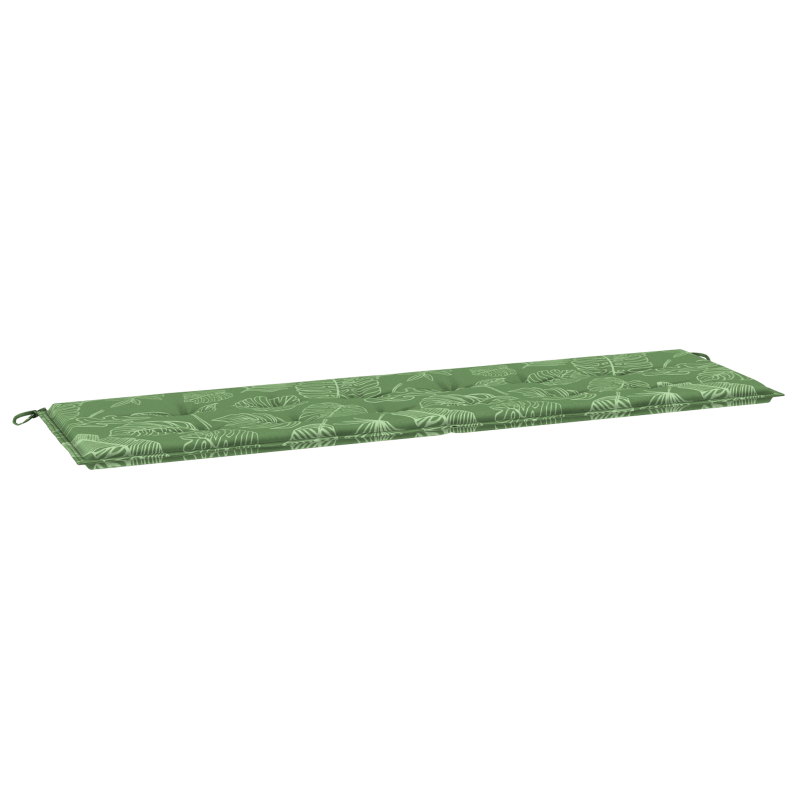Gartenbankkissen Blattmuster 180x50x4 cm Oxford-Gewebe